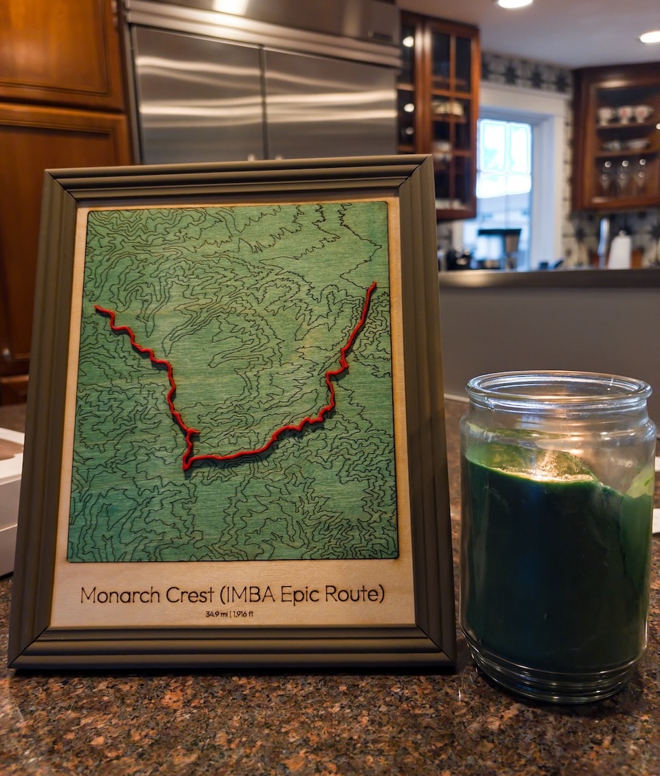 MTB trail map illustration